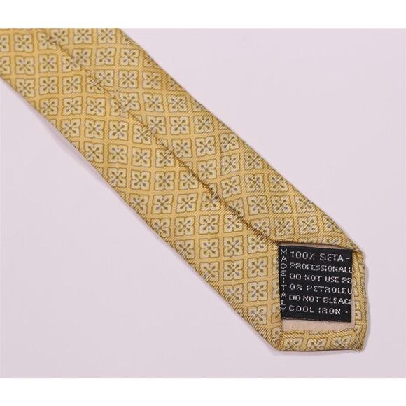 Gianni Versace Gold Medusa Head Baroque Silk Necktie Tie - Picture 6 of 7